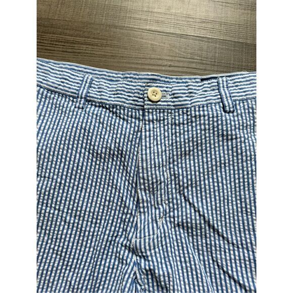 Vineyard Vines Club Short, Men’s Size 32 Blue / White Striped Seersucker Chino S - Picture 6 of 9